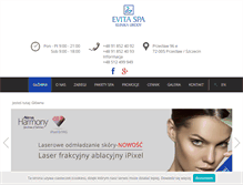 Tablet Screenshot of evitaspa.pl